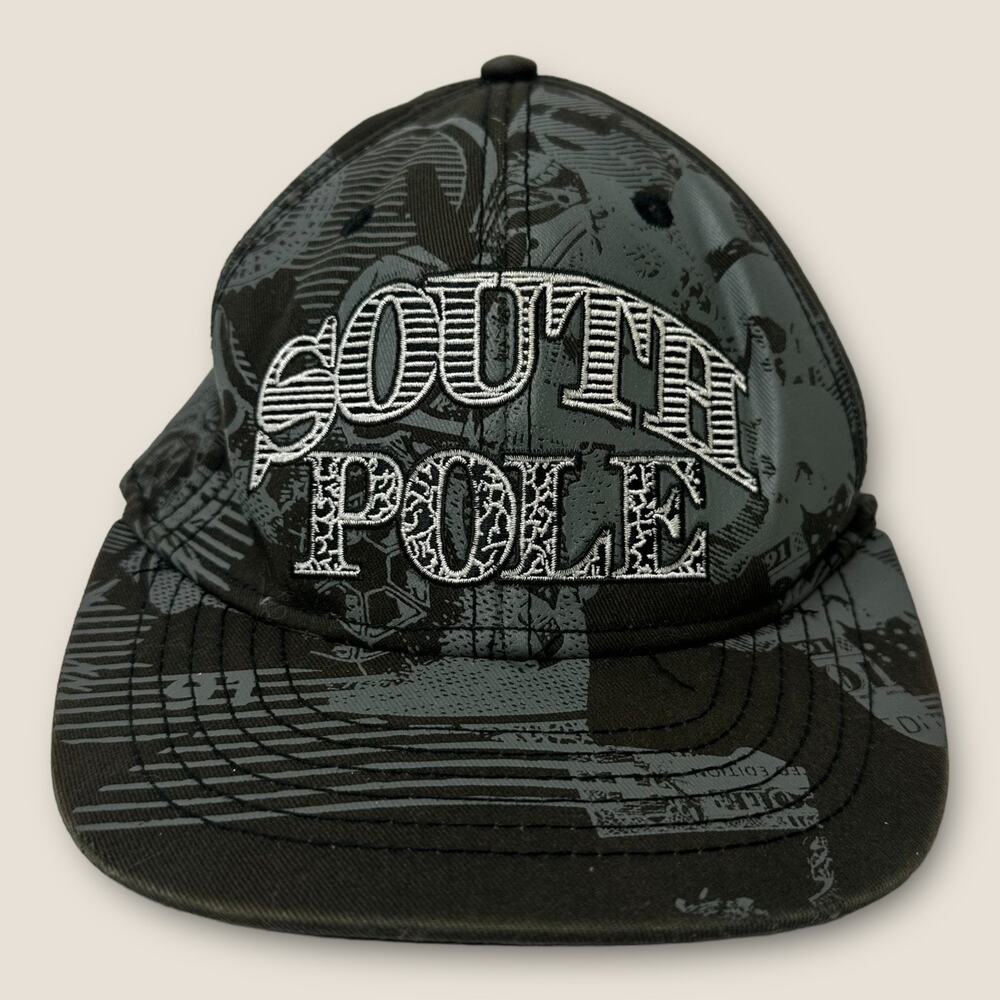 South Pole Authentic Vintage Youth Fitted Hat Skater Streetwear Money Grunge